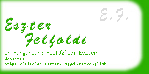 eszter felfoldi business card